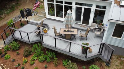 Beautiful and functional multi-level deck
